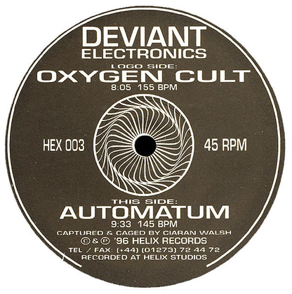 Deviant Electronics : Oxygen Cult / Automatum (12")