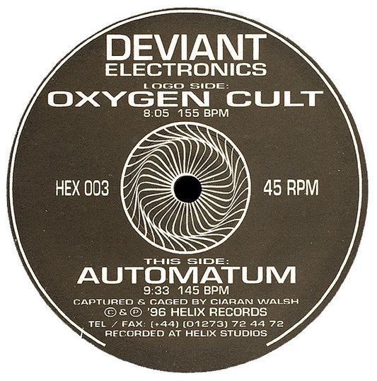 Deviant Electronics : Oxygen Cult / Automatum (12")