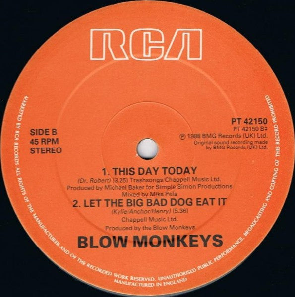 The Blow Monkeys : This Is Your Life Long (12")