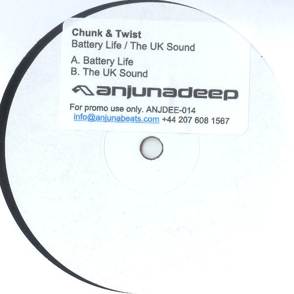 Chunk & Twist : Battery Life (12", Promo, W/Lbl, Sti)