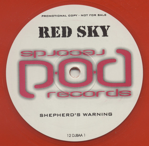 Red Sky : Shepherd's Delight / Shepherd's Warning (12", Promo, Red)