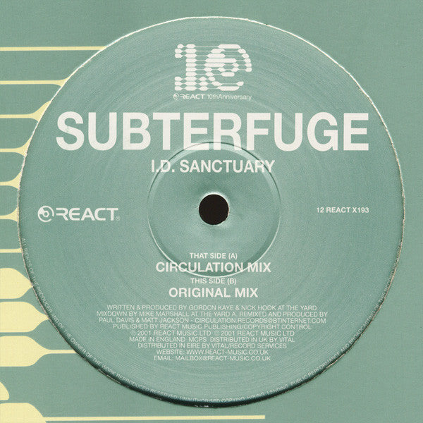 Subterfuge (3) : I.D. Sanctuary (12")