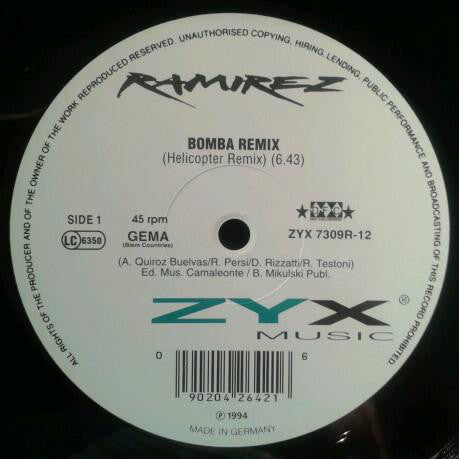 Ramirez : Bomba (Remix) (12", Maxi)