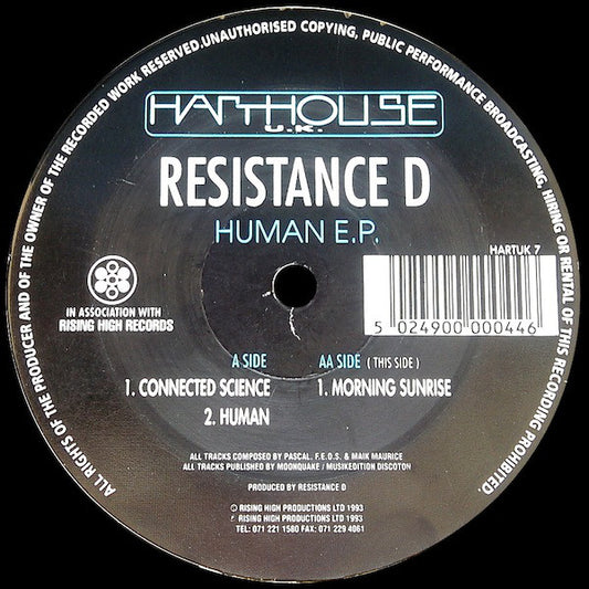 Resistance D : Human E.P. (12", EP)