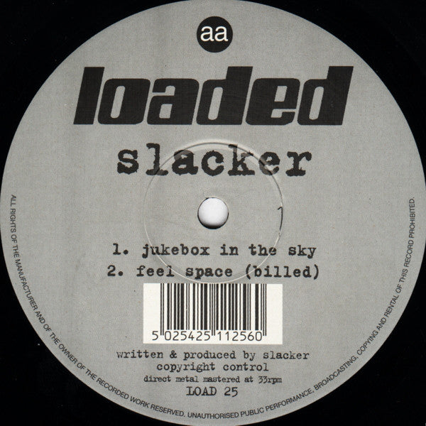 Slacker : Feel Space / Jukebox In The Sky (12")