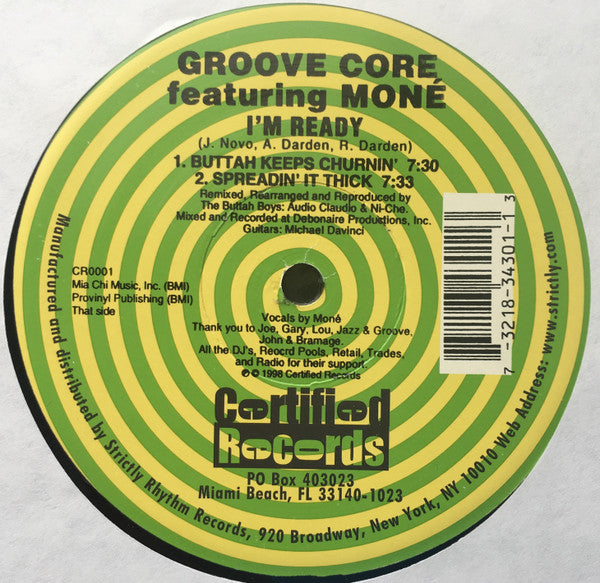 Groove Core Featuring Moné : I'm Ready (12")