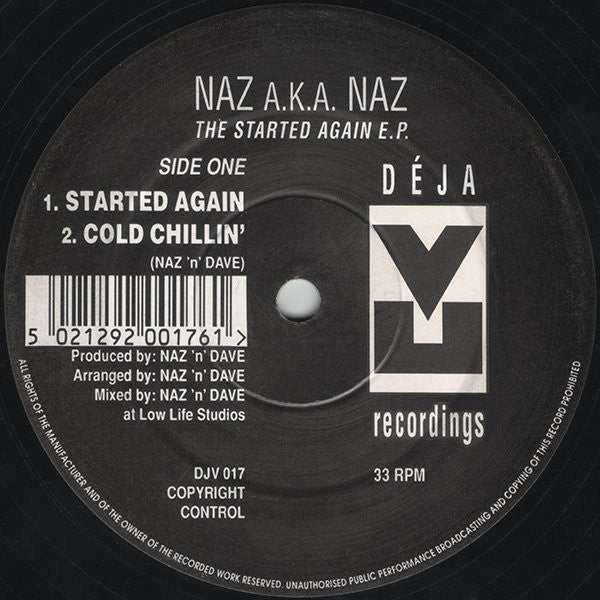 Naz A.K.A. Naz : The Started Again E.P. (12", EP)