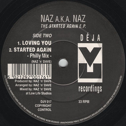 Naz A.K.A. Naz : The Started Again E.P. (12", EP)