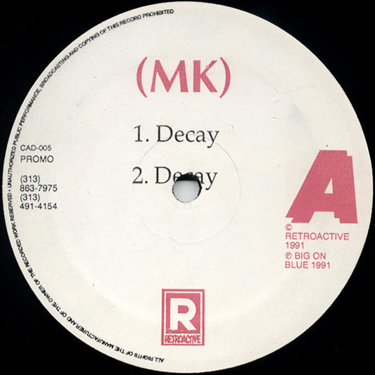 MK* / Never On Sunday : Decay (12", Promo)