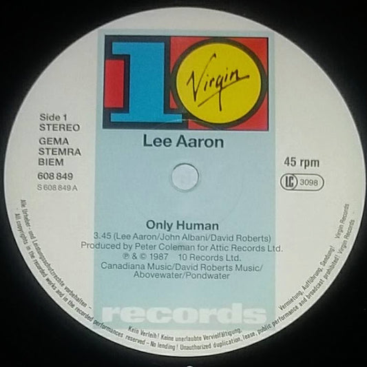 Lee Aaron : Only Human (12", Maxi)
