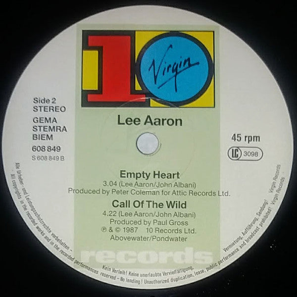 Lee Aaron : Only Human (12", Maxi)