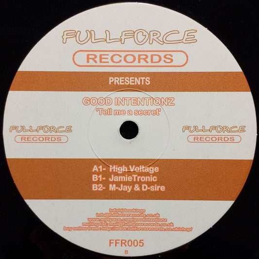 Good Intentionz : Tell Me A Secret (12")