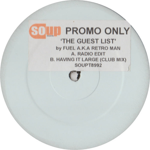 Fuel A.K.A. Retro Man* : The Guest List (12", Promo, W/Lbl, Sti)