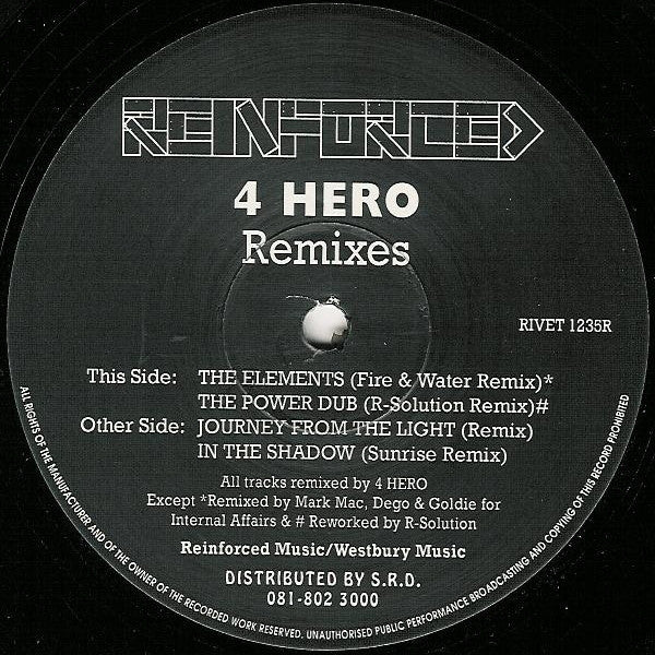 4 Hero : Journey From The Light (Remixes) (12", Promo)