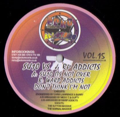 SU10 vs. Warp Addicts : Its Not Over / Don't Think I'm Not (12")