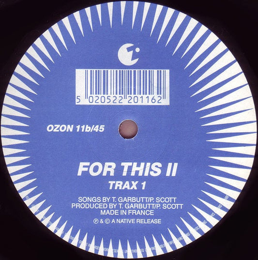 Trak 1 : For This (12")