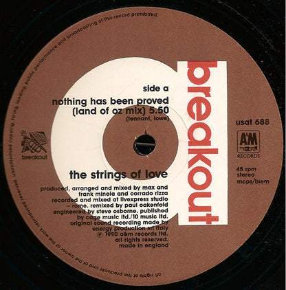 The Strings Of Love : Nothing Has Been Proved (12", Single)