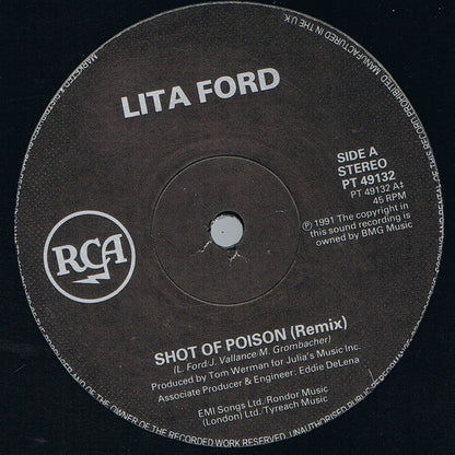 Lita Ford : Shot Of Poison (12", Single, Pos)