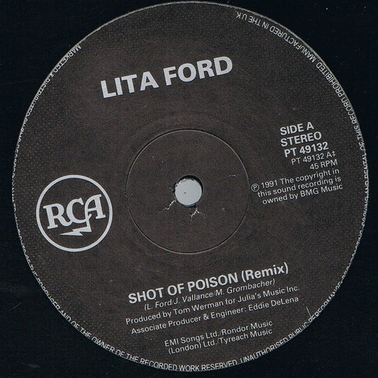 Lita Ford : Shot Of Poison (12", Single, Pos)
