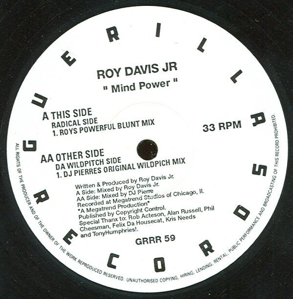 Roy Davis Jr. : Mind Power (12")
