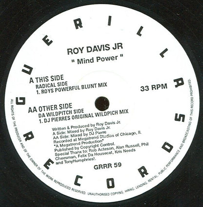 Roy Davis Jr. : Mind Power (12")