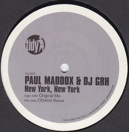 Paul Maddox & DJ GRH : New York, New York (12")