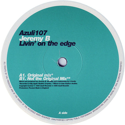 Jeremy B : Livin' On The Edge (12")