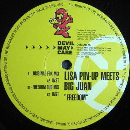 Lisa Pin-Up Meets Big Juan : Freedom (12")