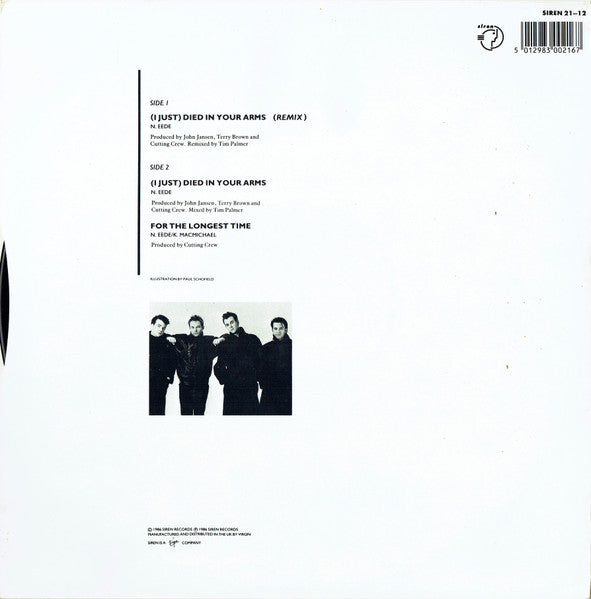 Cutting Crew : (I Just) Died In Your Arms (12", Single)