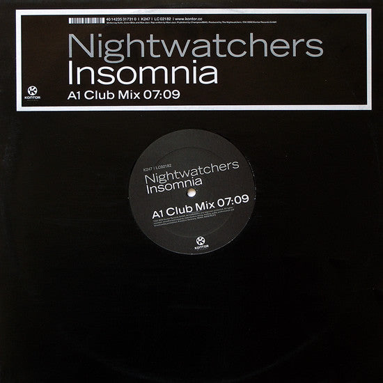 Nightwatchers : Insomnia (12", S/Sided)