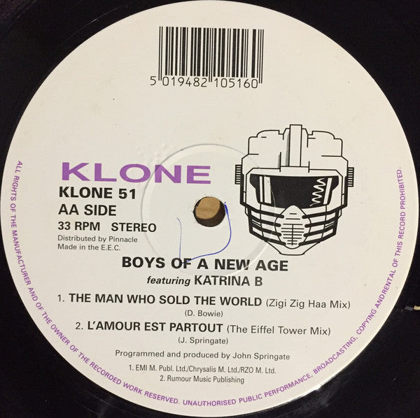 Boys Of A New Age Featuring Katrina B. : The Whole Of The Moon (12")