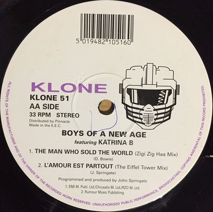 Boys Of A New Age Featuring Katrina B. : The Whole Of The Moon (12")