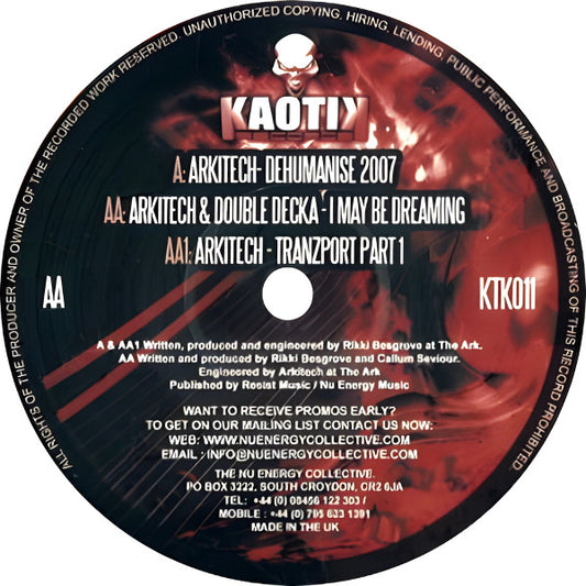 Arkitech : The Trilogy EP 2 (12", EP)