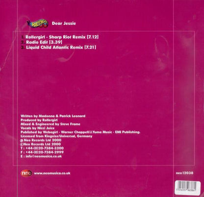 Rollergirl : Dear Jessie (12")