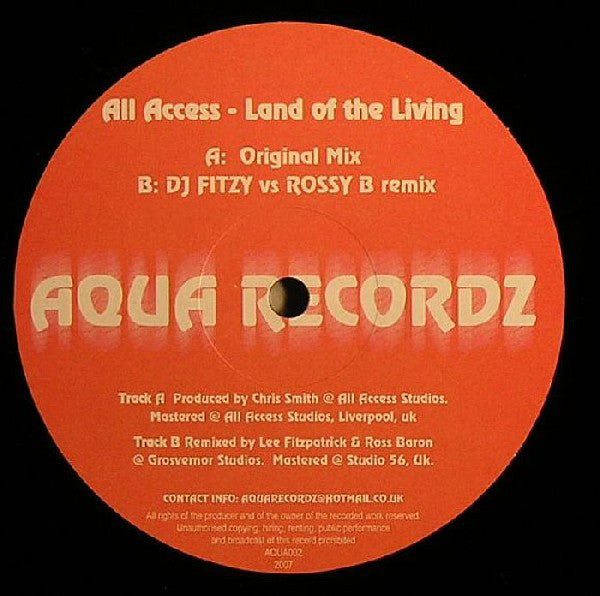 All Access (2) : Land Of The Living (12")
