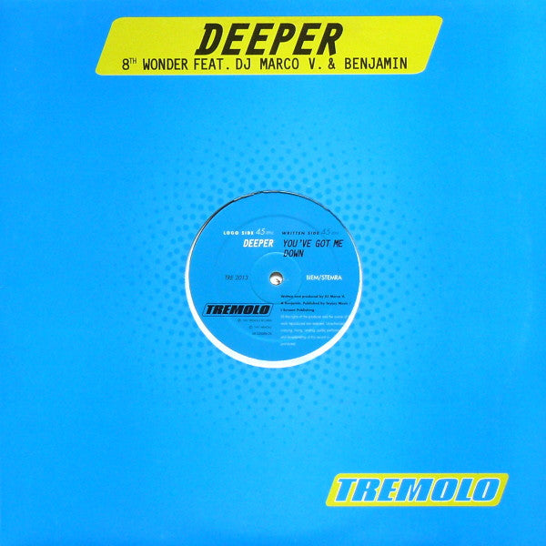 8th Wonder Feat. DJ Marco V. & Benjamin* : Deeper (12")