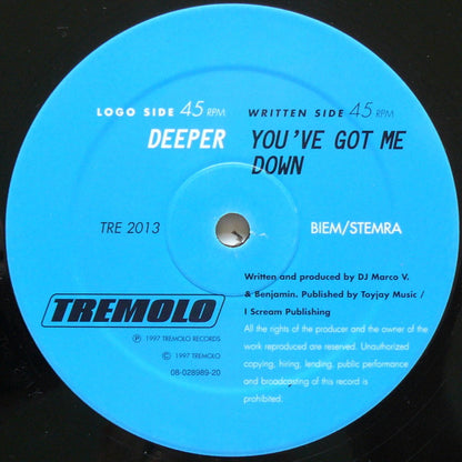 8th Wonder Feat. DJ Marco V. & Benjamin* : Deeper (12")