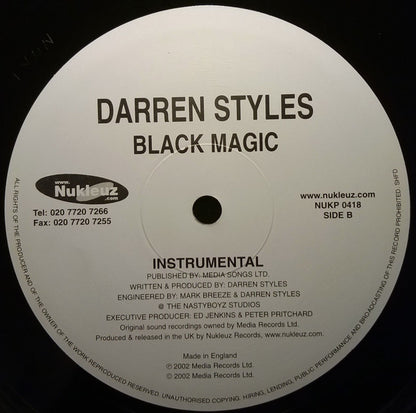 Darren Styles : Black Magic (12")