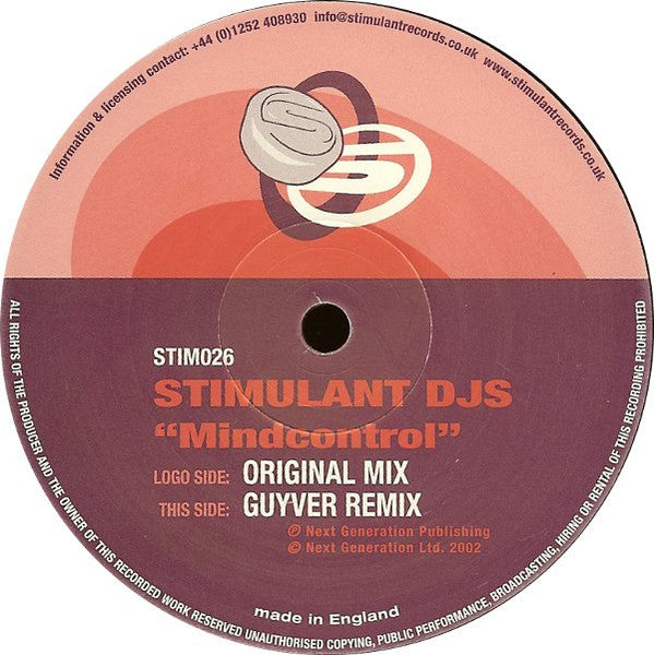 Stimulant DJs : Mindcontrol (12")