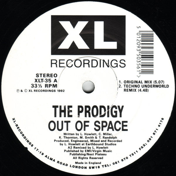The Prodigy : Out Of Space (12", Single)