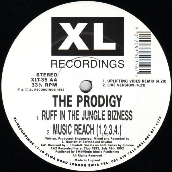 The Prodigy : Out Of Space (12", Single)
