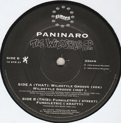Paninaro : The Wildstyle E.P. (12", EP)
