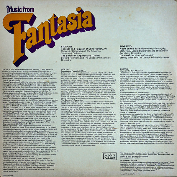 Various : Music From Fantasia (LP, Comp)