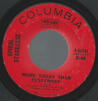 Spiral Starecase : More Today Than Yesterday / Broken-Hearted Man (7", Single, Pit)
