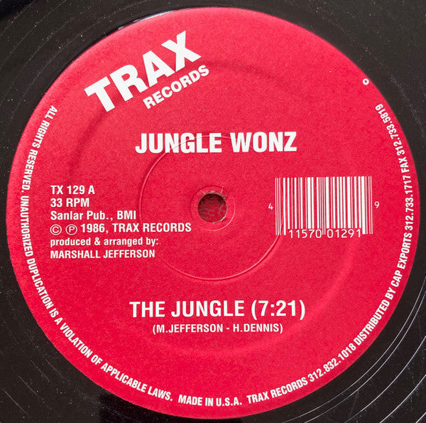 Jungle Wonz : The Jungle (12", RP)