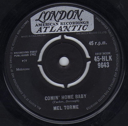 Mel Torme* : Comin' Home Baby (7", Single)