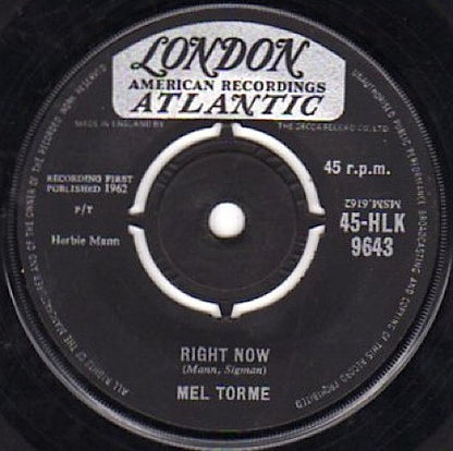 Mel Torme* : Comin' Home Baby (7", Single)