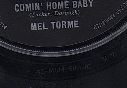 Mel Torme* : Comin' Home Baby (7", Single)