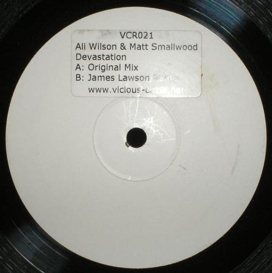Ali Wilson & Matt Smallwood : Devastation (12", Promo, Sti)
