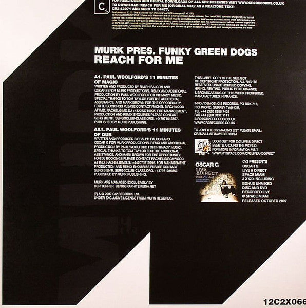 Murk Pres. Funky Green Dogs : Reach For Me (12", Ltd)